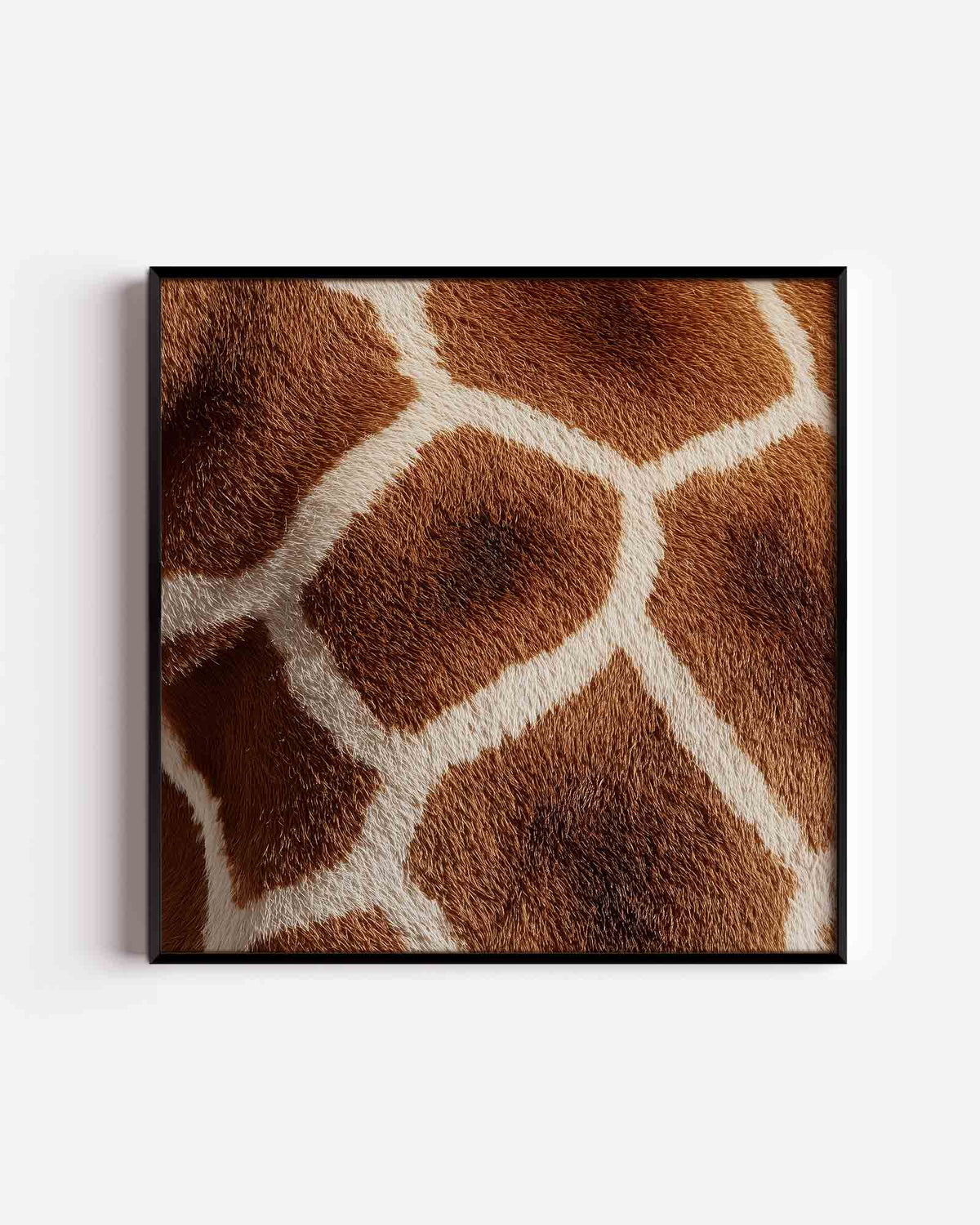 Giraffe patroon – jungle vierkante poster als wanddecoratie