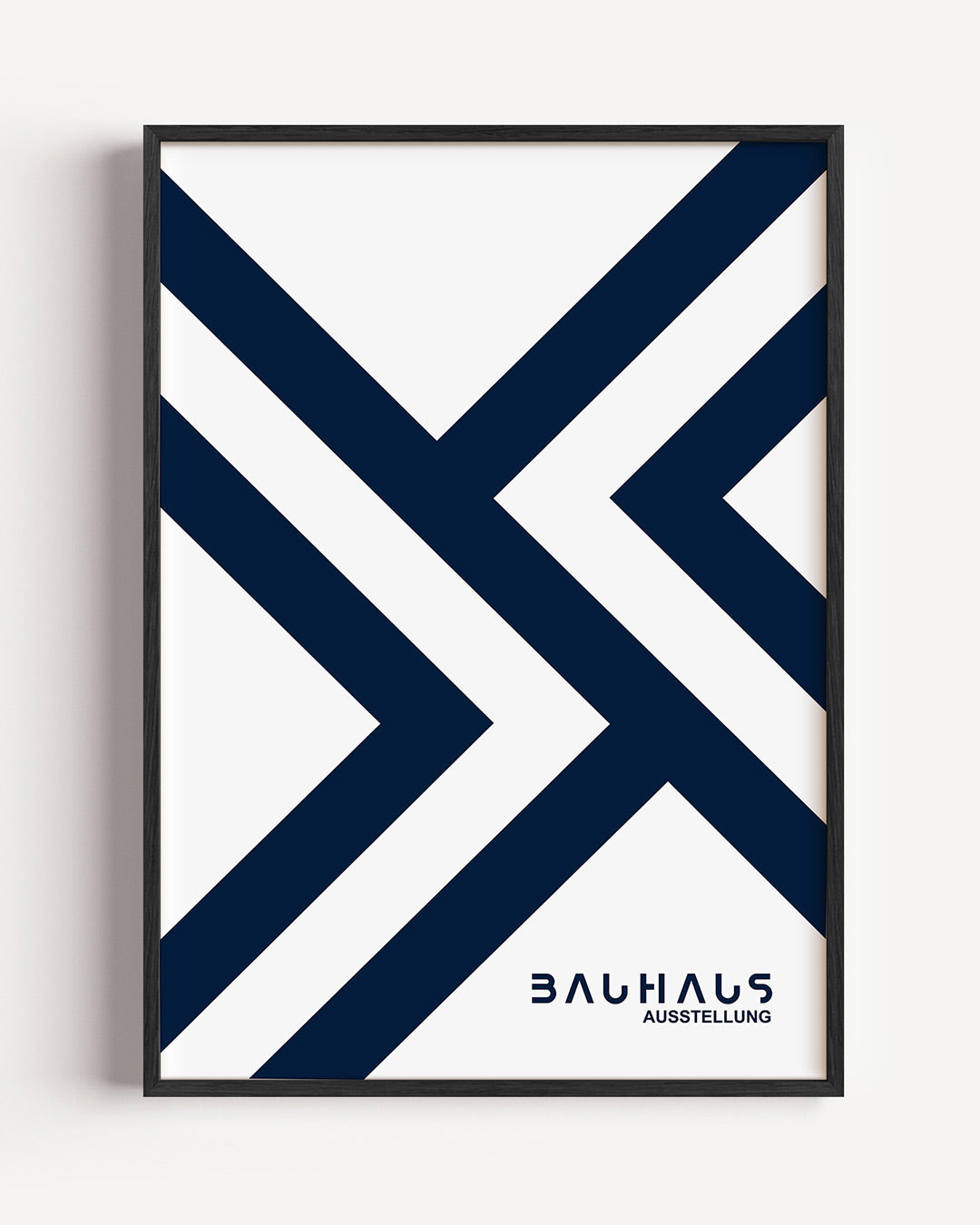 Lijnen en vlakken – staande Bauhaus poster als wanddecoratie