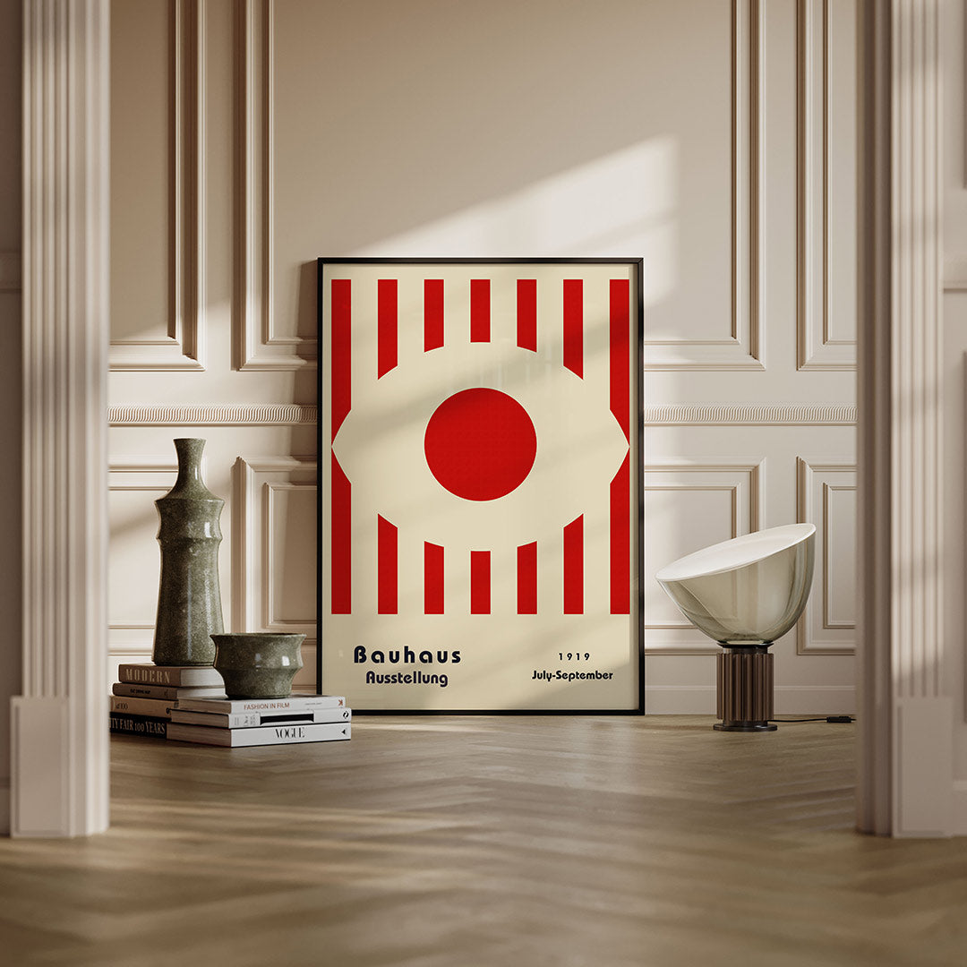 Abstracte – moderne Bauhaus wandkunst als poster