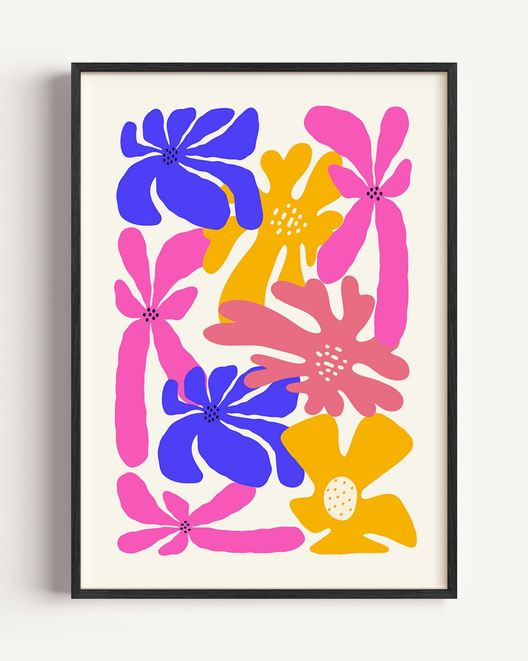 Kleurrijke Bloemenposter – bloemen portret poster als wanddecoratie