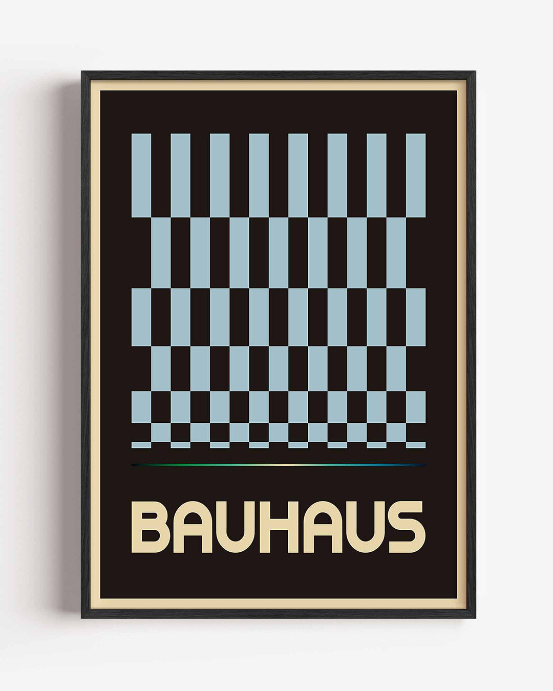 Vorm en balans – staande Bauhaus poster als wanddecoratie