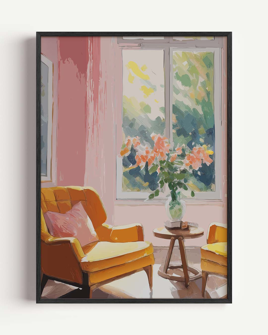 Zonovergoten Interieur Sfeerposter – zomer portret poster als wanddecoratie