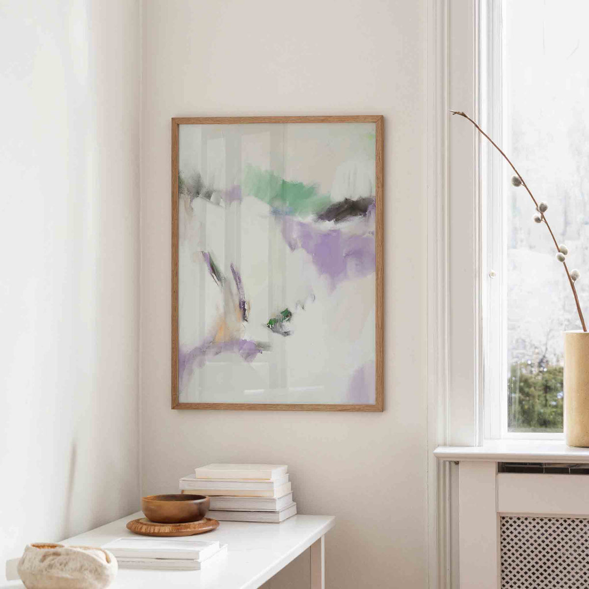 Abstracte vormen – staande design wanddecoratie van WallArtistic