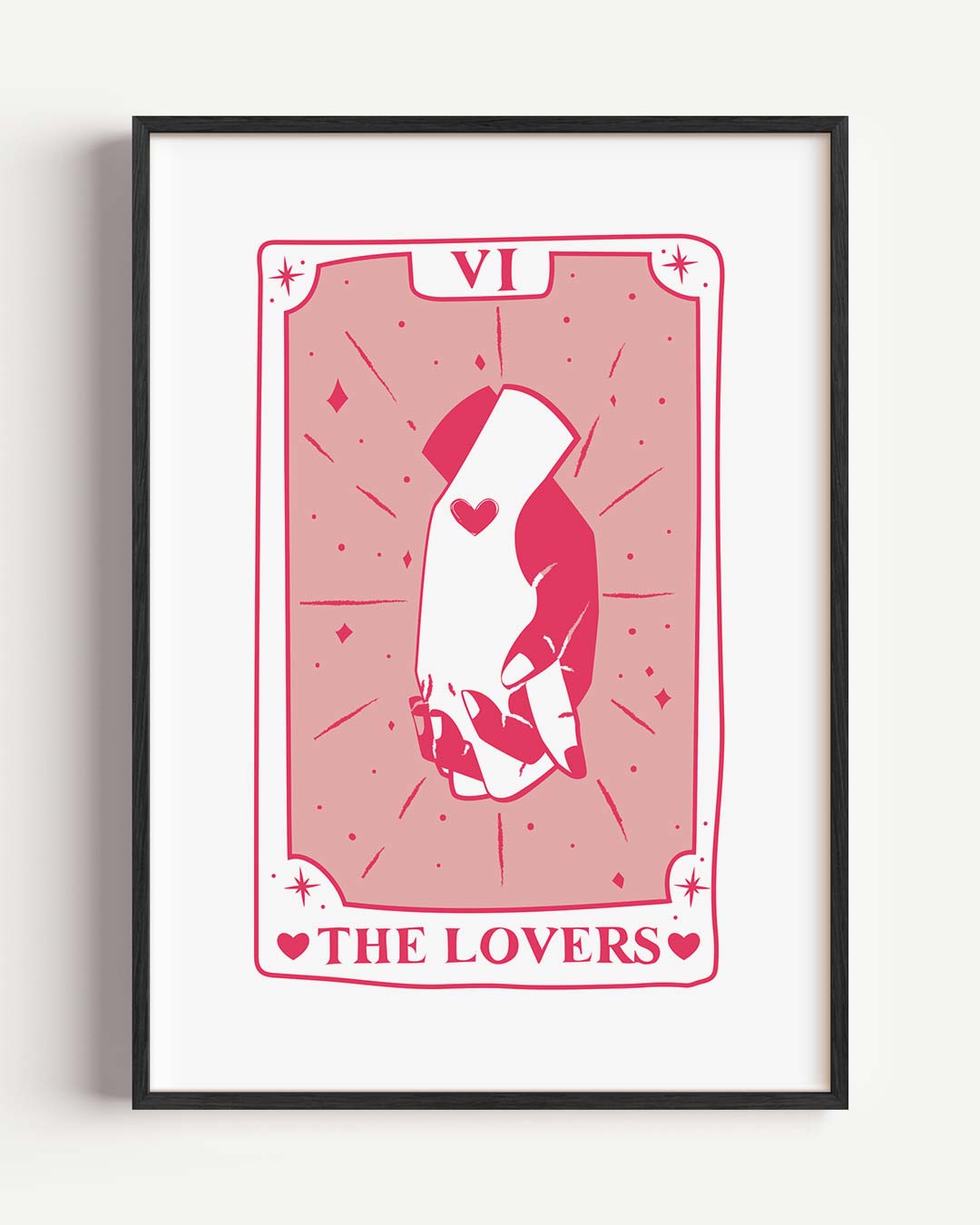 Liefdeskoppel Tarot – zomer portret poster als wanddecoratie