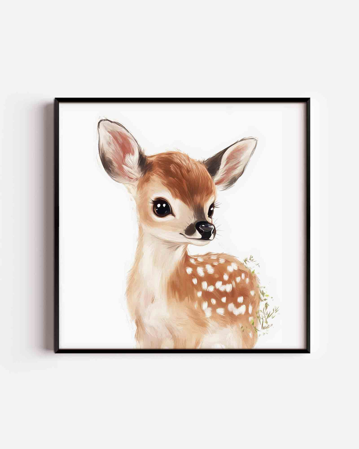 Hertje met witte vlekken – vierkante kinderposter als wanddecoratie