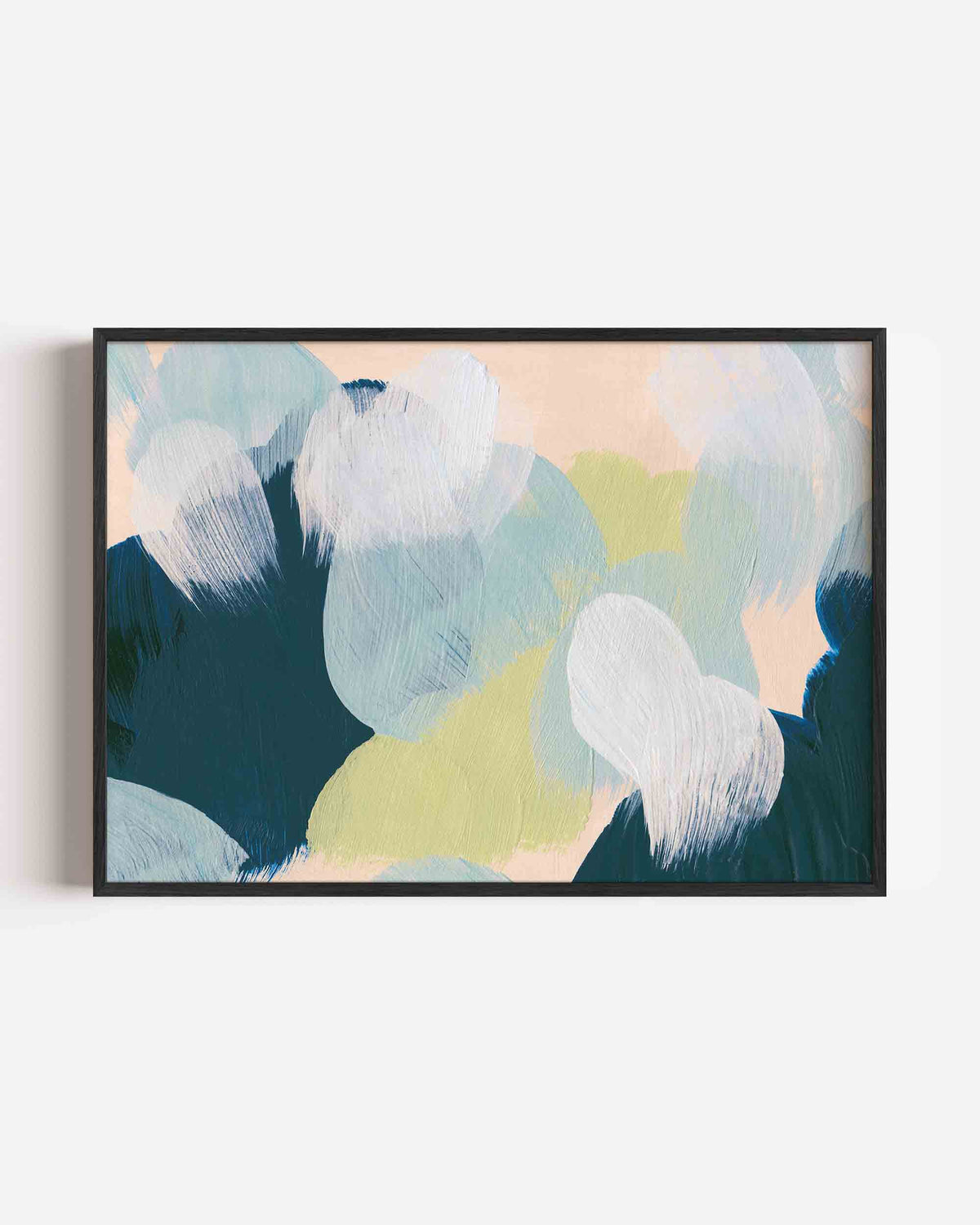 Abstracte penseelstreken – schilderkunst landscape poster als wanddecoratie