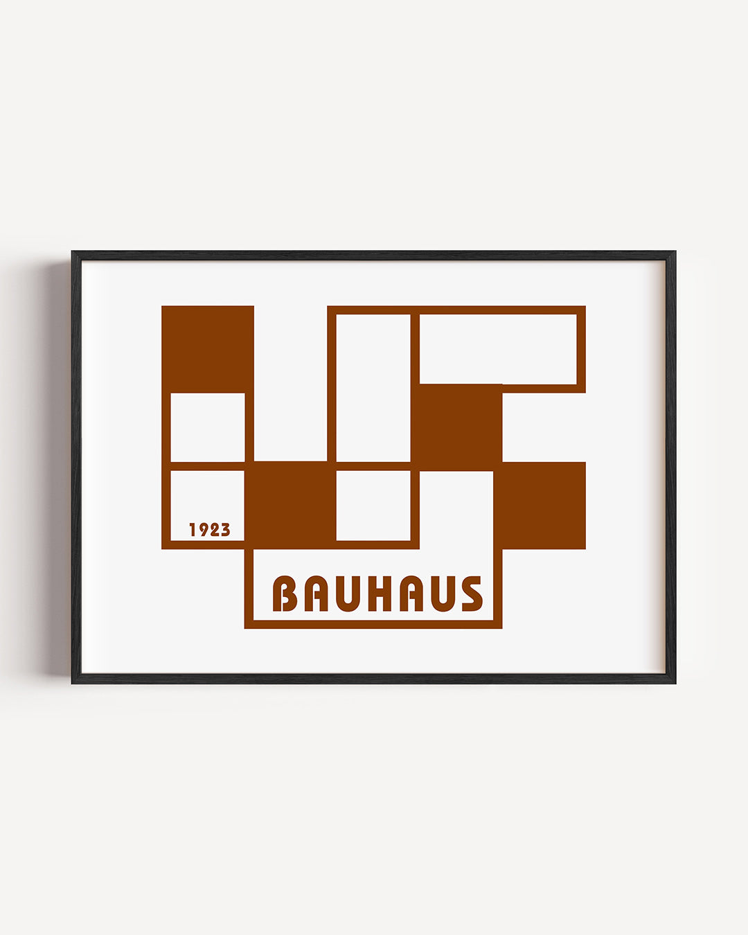 Vorm en balans – liggende Bauhaus poster als wanddecoratie