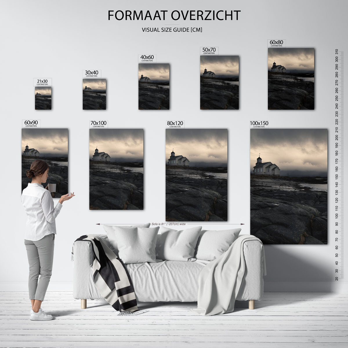 Abstracte poster – sfeerbeeld – een abstracte poster met donkere tinten en een rustige visuele opbouw.