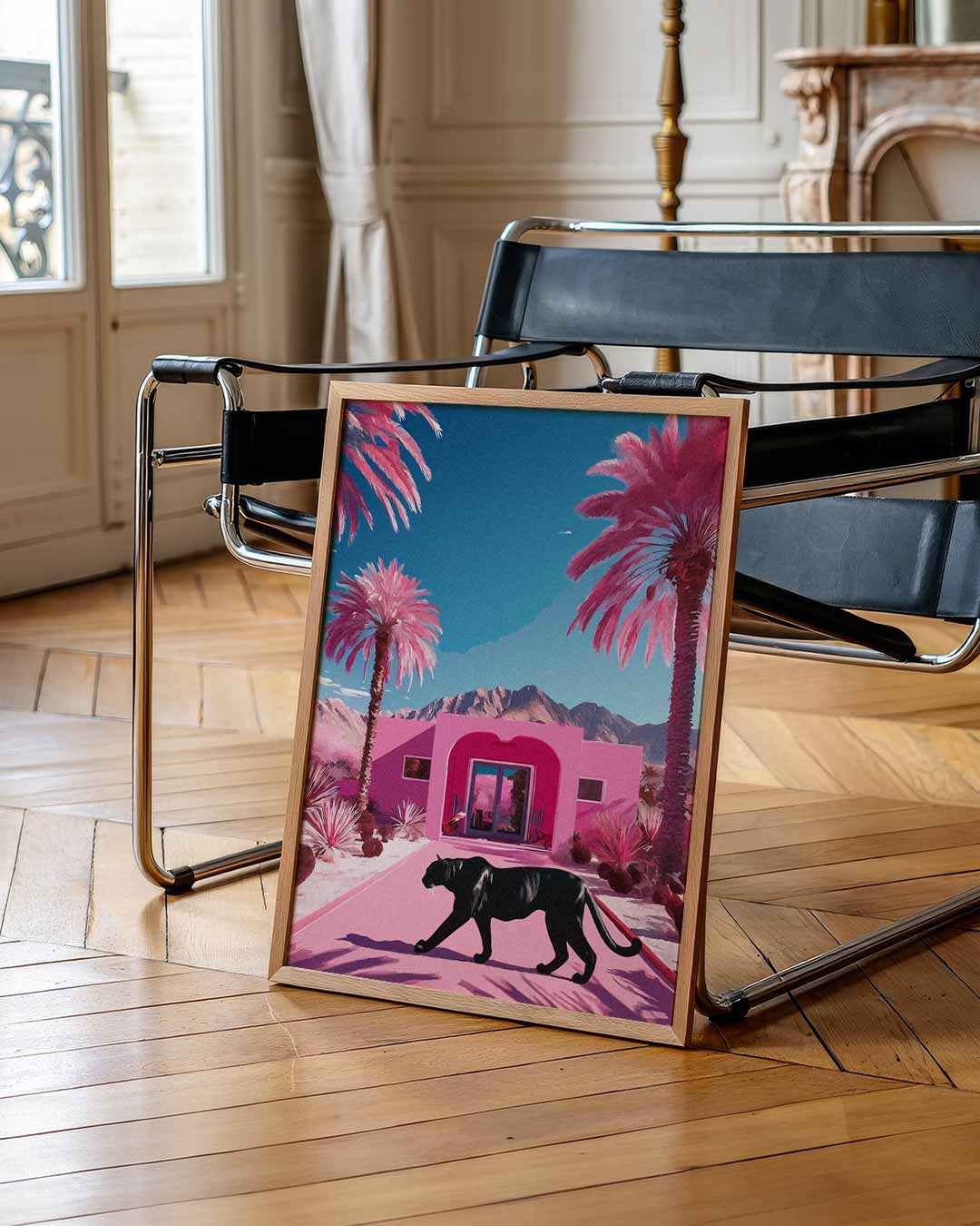Stralende Roze Panter – zomer portret poster, afbeelding 7