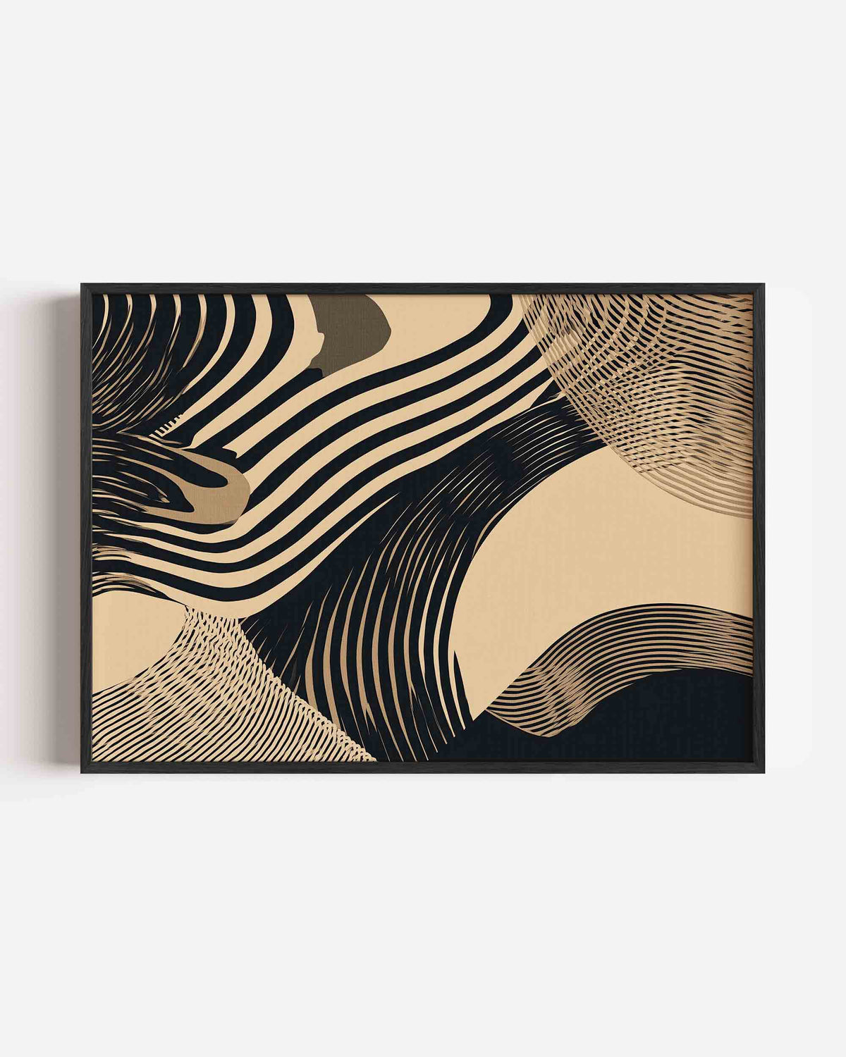 Abstracte lijnen – abstracte landscape poster als wanddecoratie