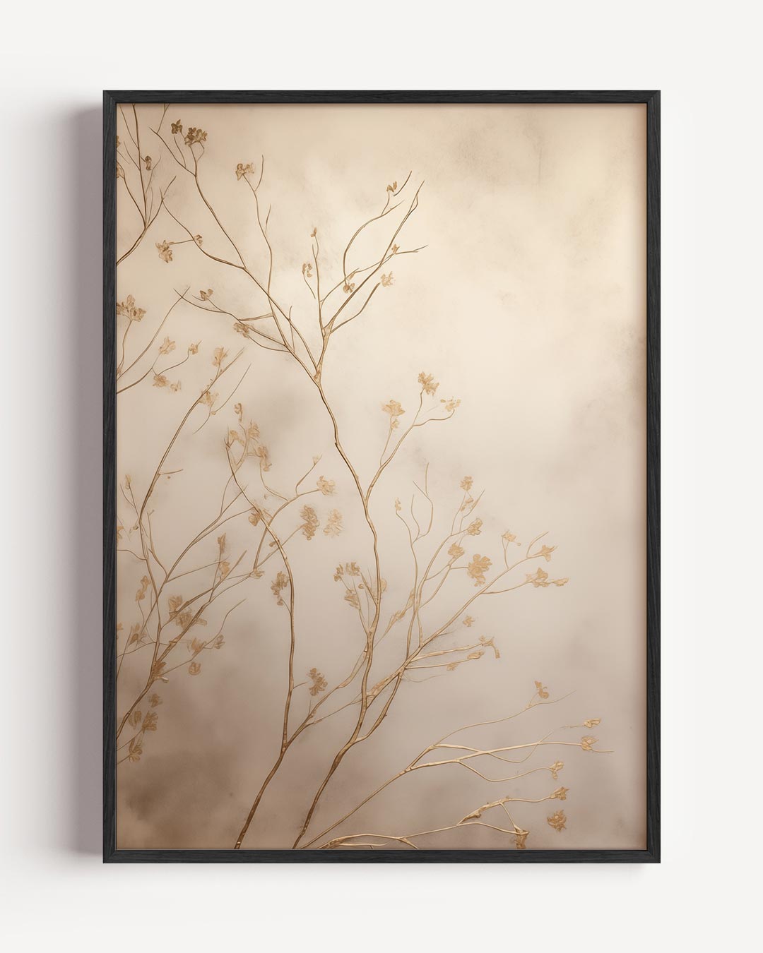 Elegante Bloemenpracht – textuur portret poster als wanddecoratie