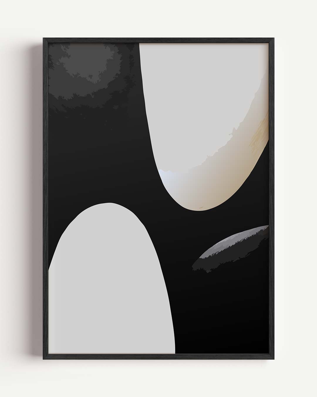 Stijlvolle Abstracte Kunstposter – kleurrijke abstracte portret poster als wanddecoratie