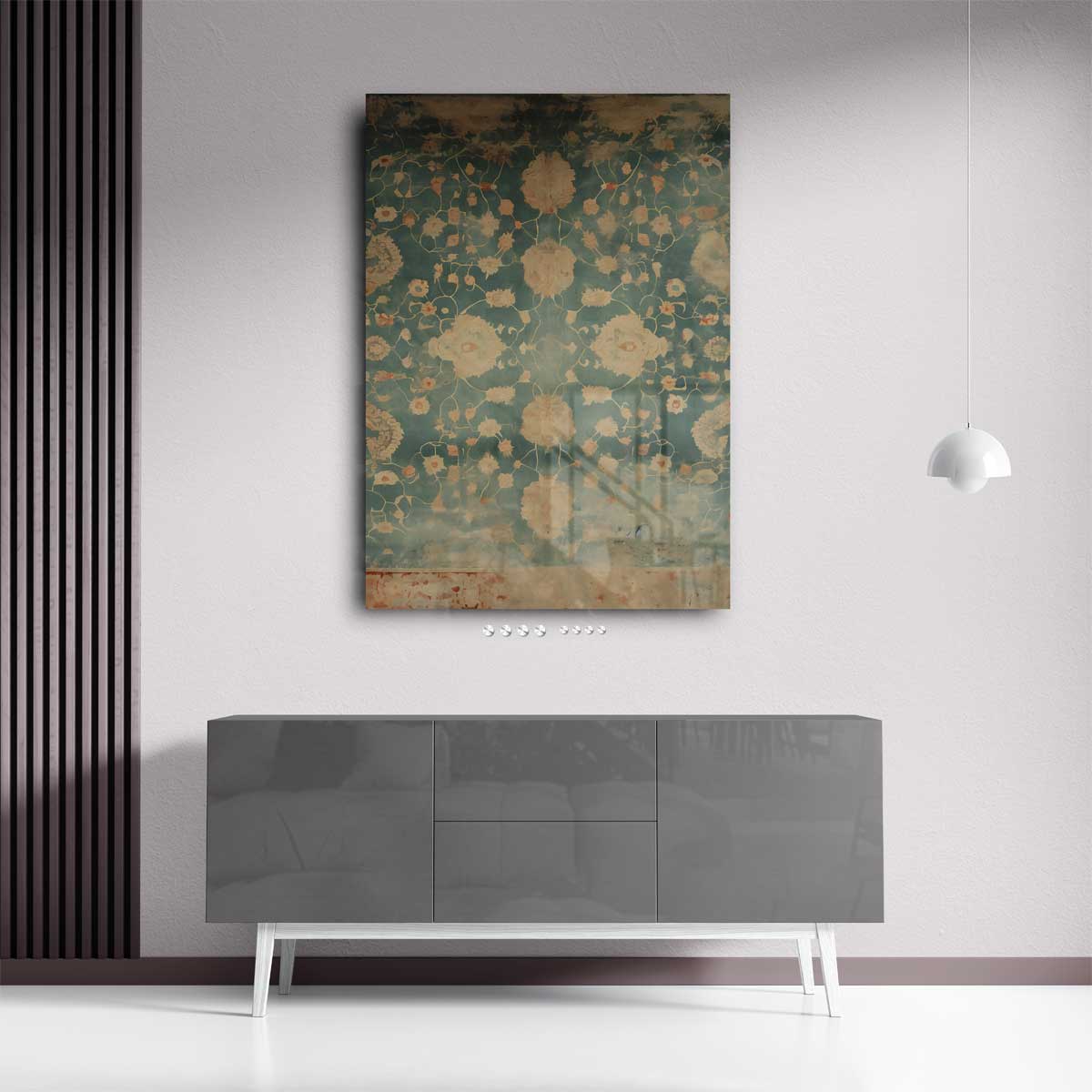 Bloemenpracht op Doek – staand kunstwerk voor modern interieur