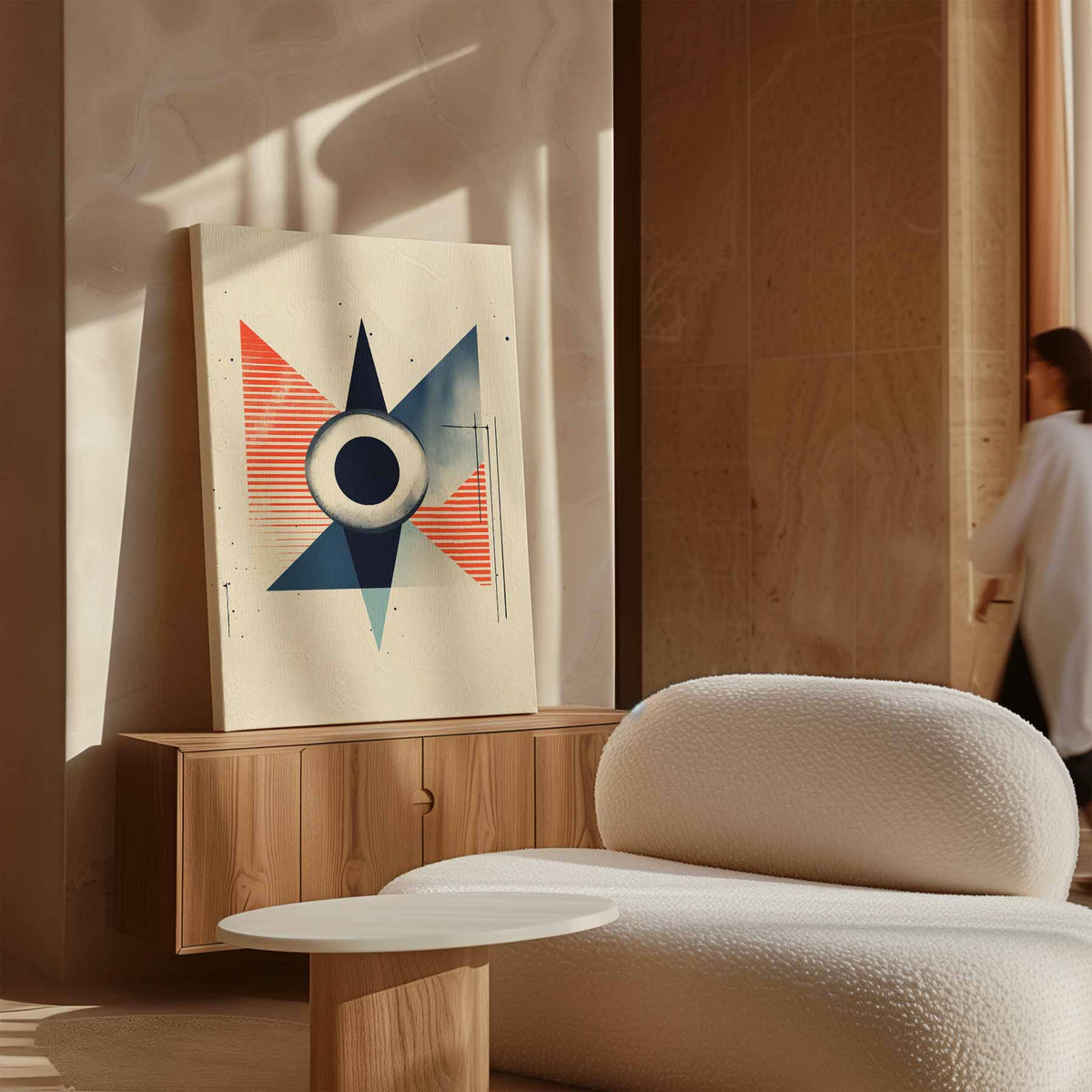 Geometrische Vortex – dibond kunstwerk als wanddecoratie