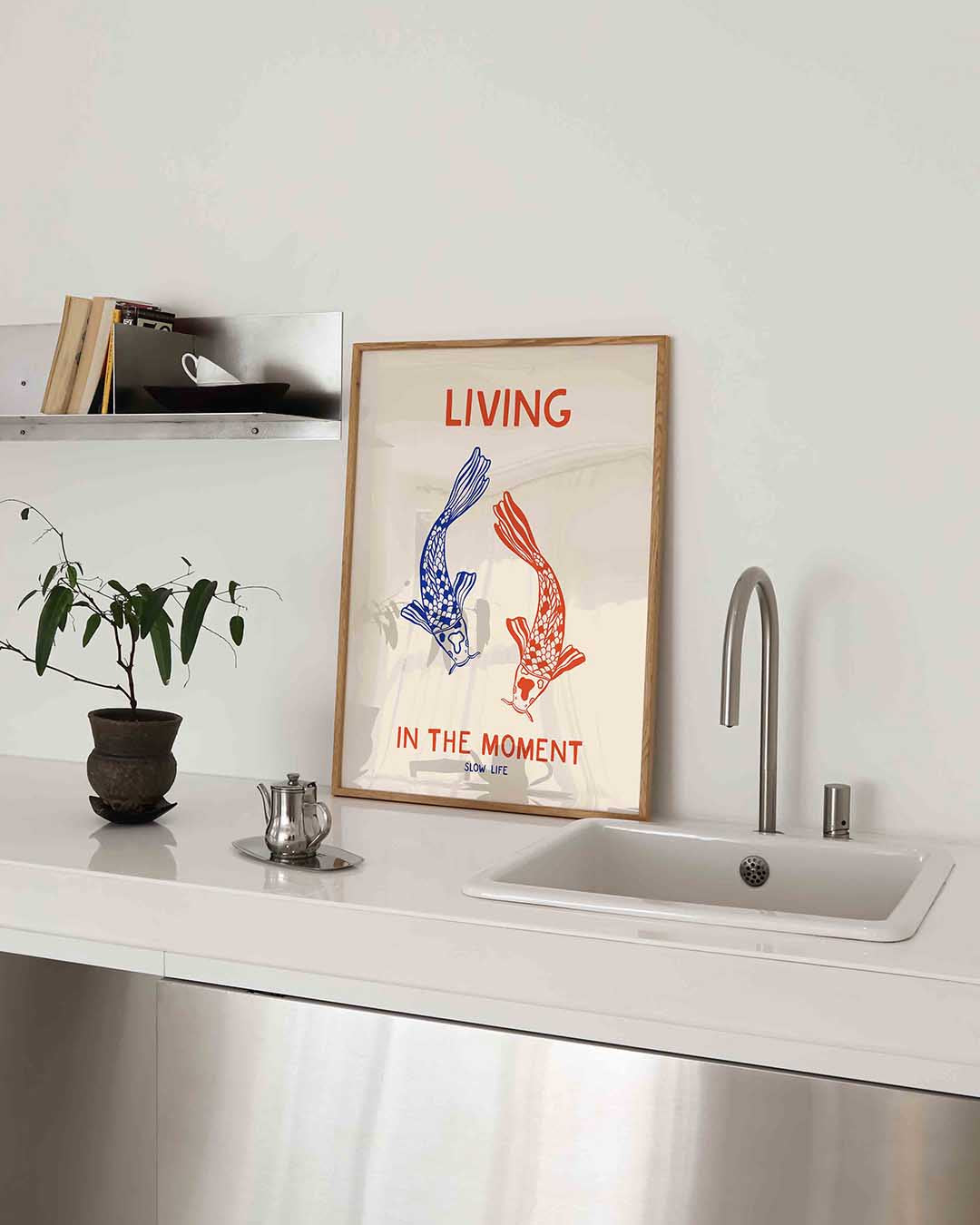 Koi vissen – Aziatische poster in staand formaat