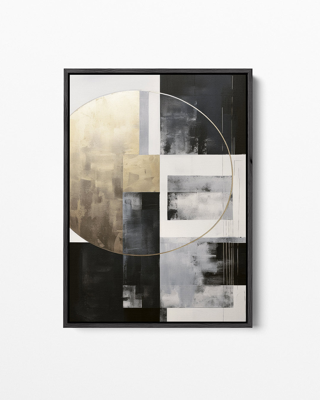 Geometrische compositie cirkel – staand wanddecoratie kunstwerk