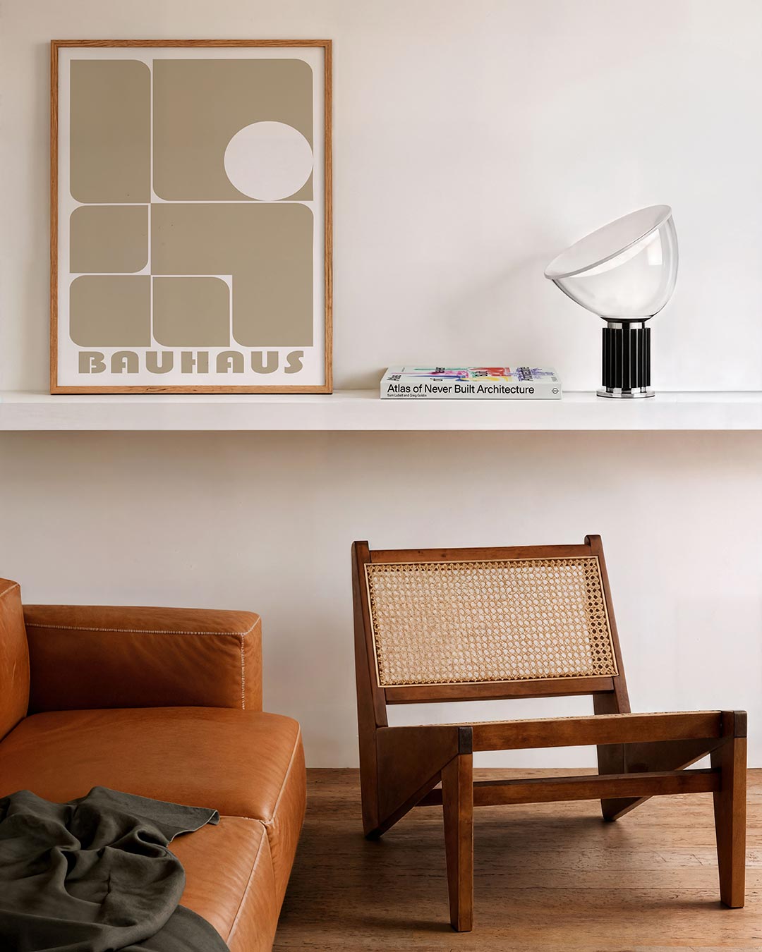 Vormen en vlakken – staande Bauhaus poster voor aan de muur