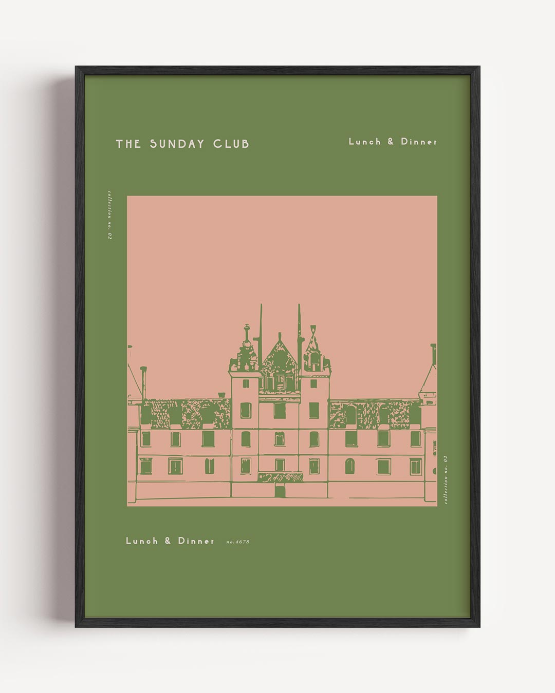 Sunday Club Afbeelding – College Club portret poster als wanddecoratie
