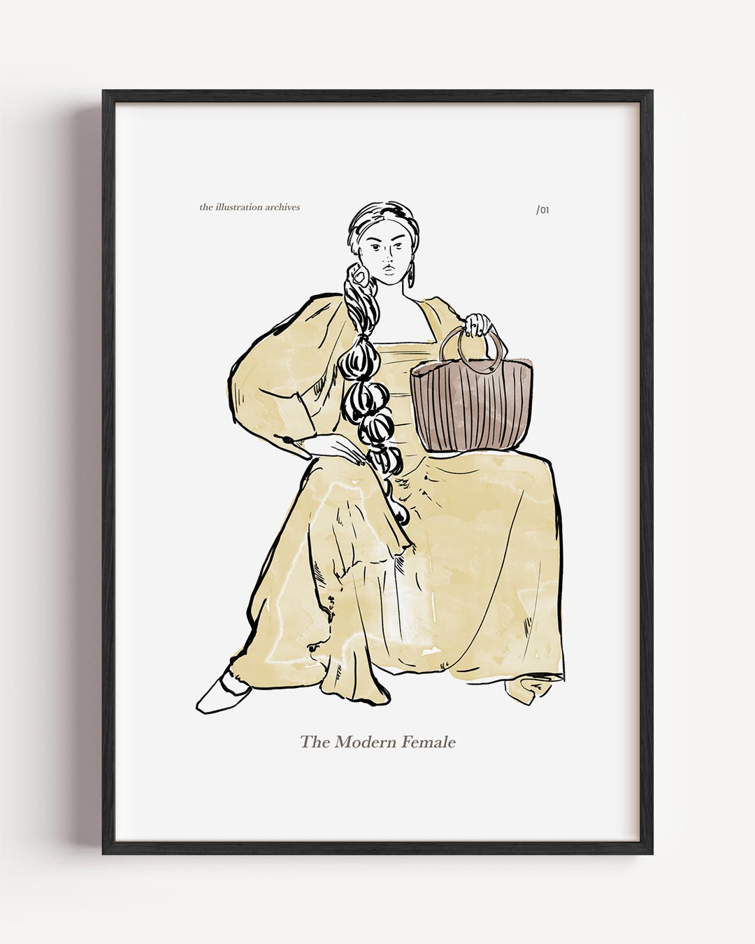 Moderne Vrouwelijke Kracht – vrouwelijk portret poster als wanddecoratie