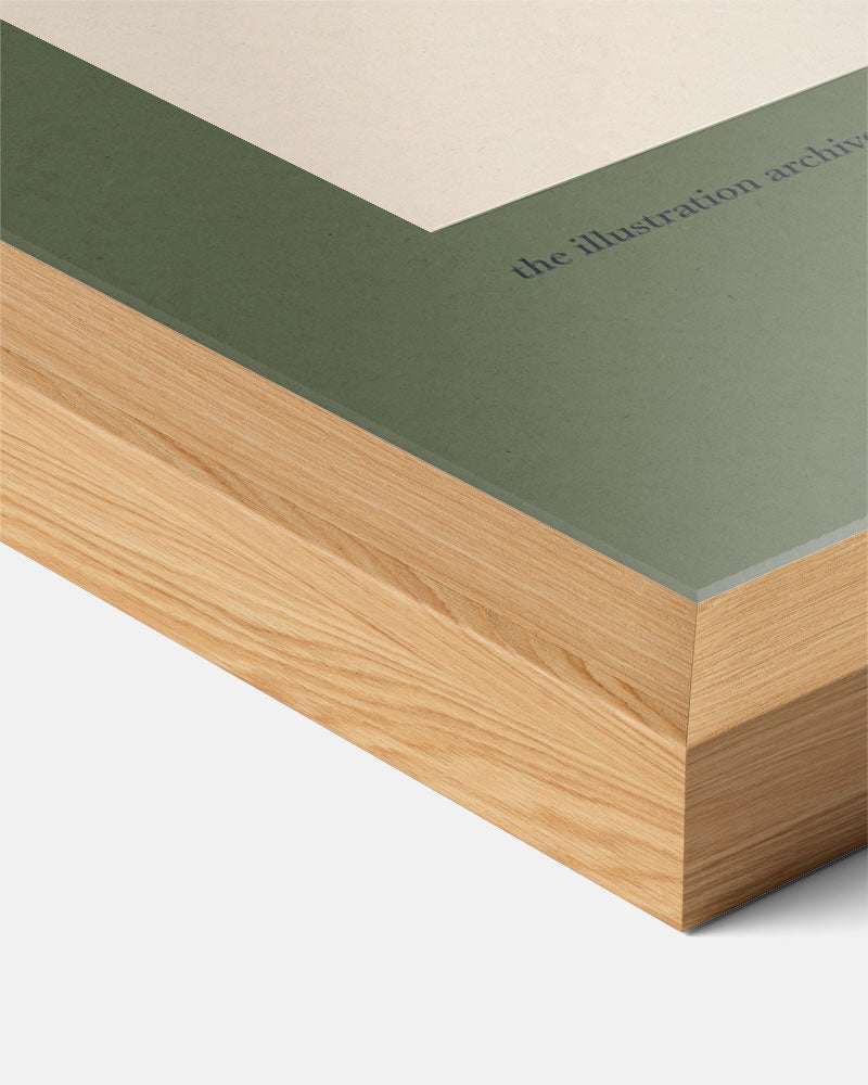 Botanische Kunstposter met Blauwe Accenten – bloemen poster als moderne staande wanddecoratie