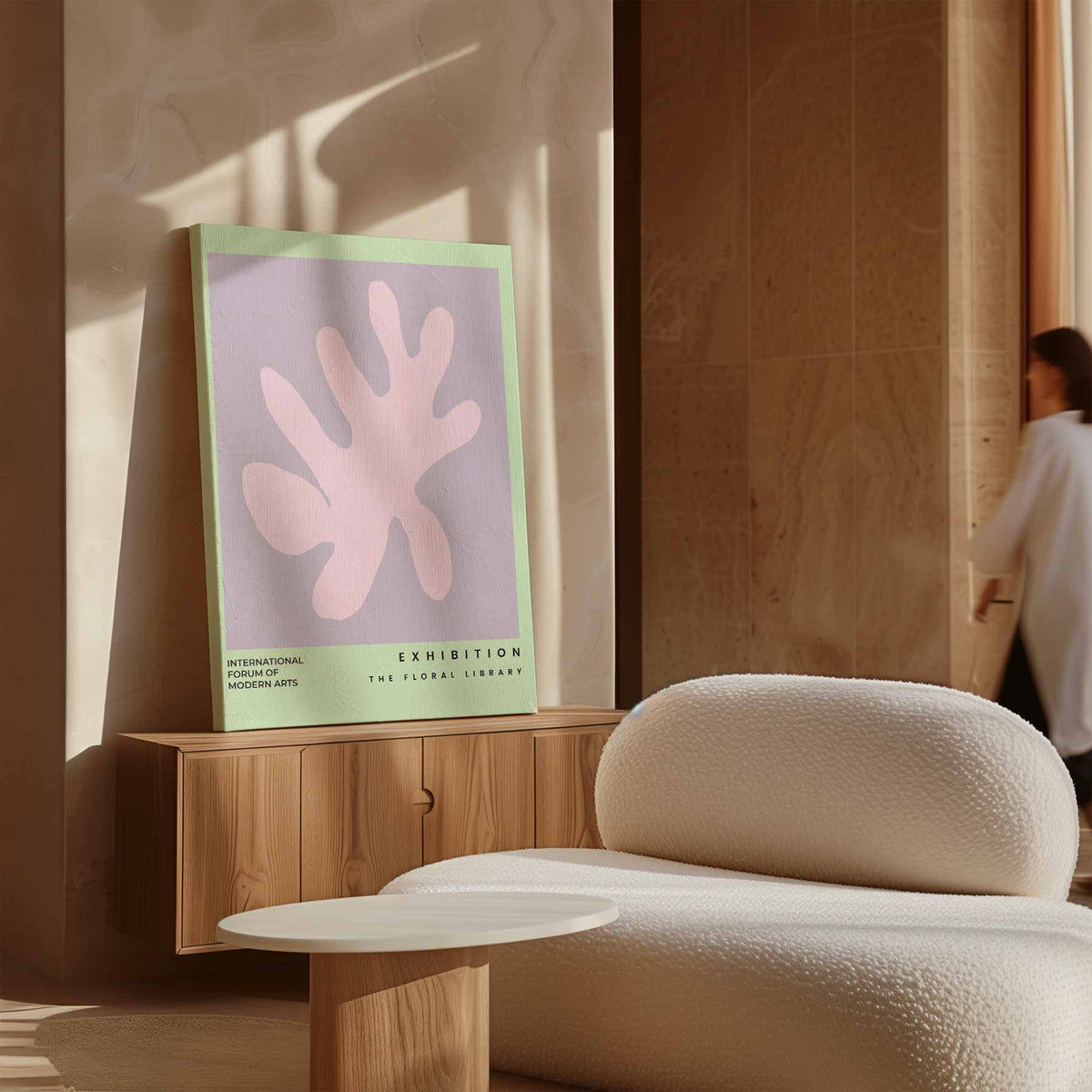 De Bloemenhand – plexiglas wanddecoratie in portret formaat