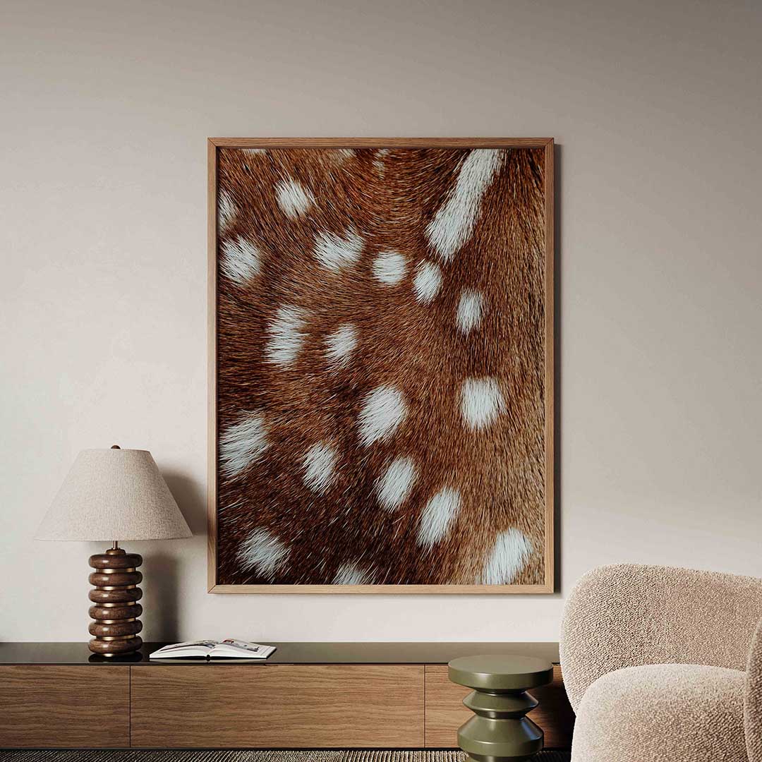 Gevlekte vacht – safari poster in staand formaat