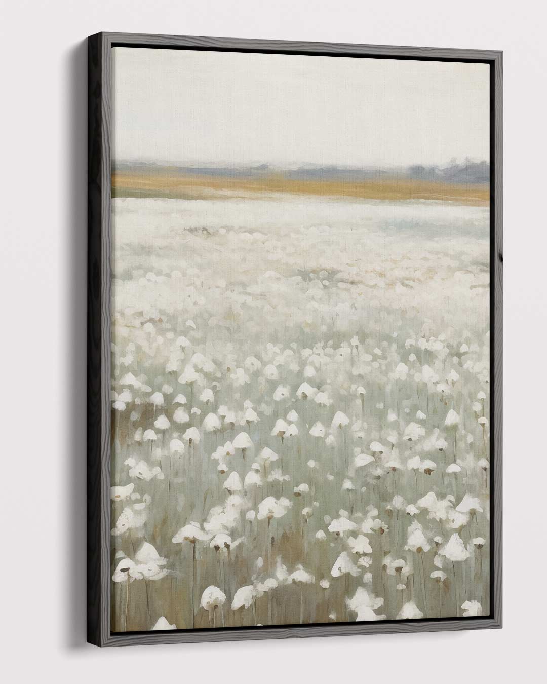 Veld van Witte Bloemen – dibond kunstwerk als wanddecoratie