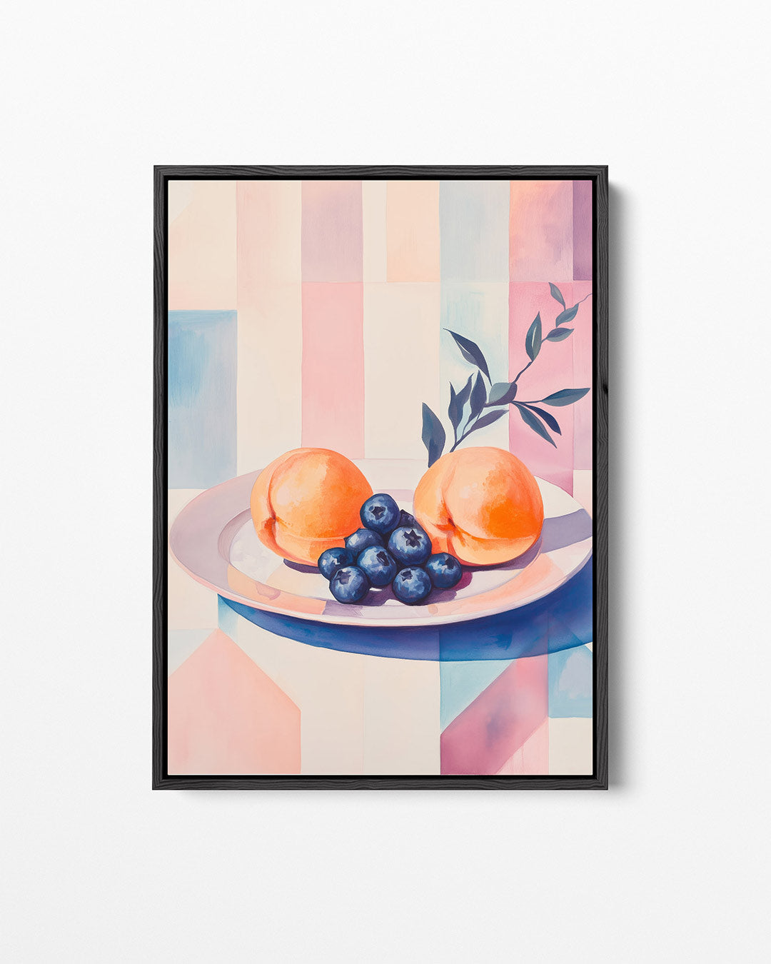 Fruit en geometrie – staand wanddecoratie kunstwerk