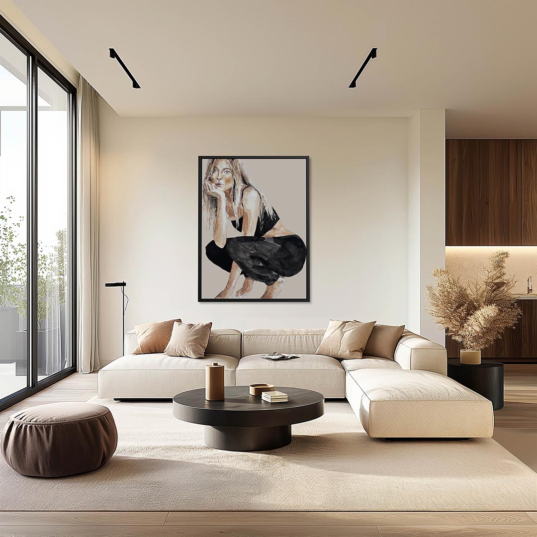 Vrouwelijke pose – staand wanddecoratie kunstwerk