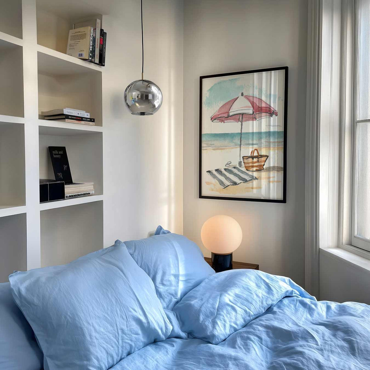Zomerse Strand – dierenposter als moderne staande wanddecoratie
