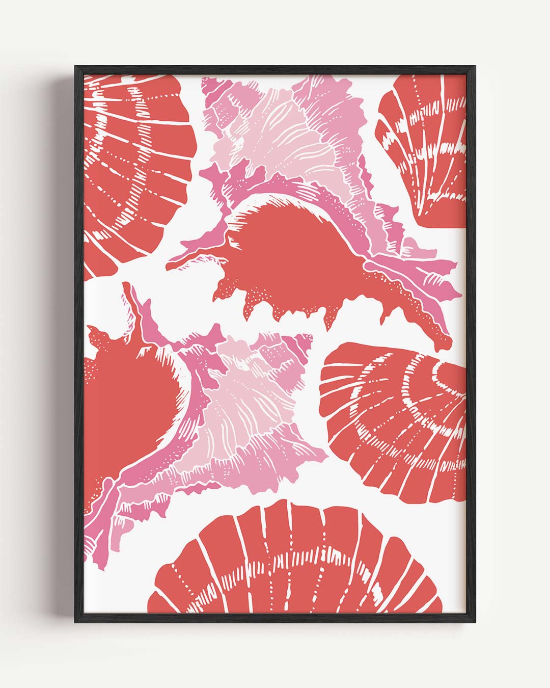 Schelpensymfonie – zeedieren portret poster als wanddecoratie
