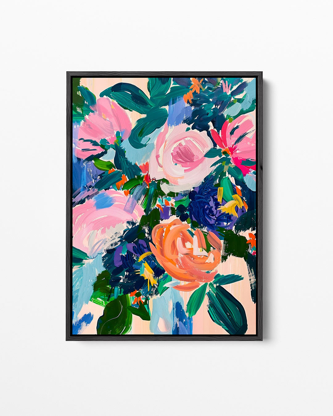 Kleurrijke bloemenpracht – staand wanddecoratie kunstwerk