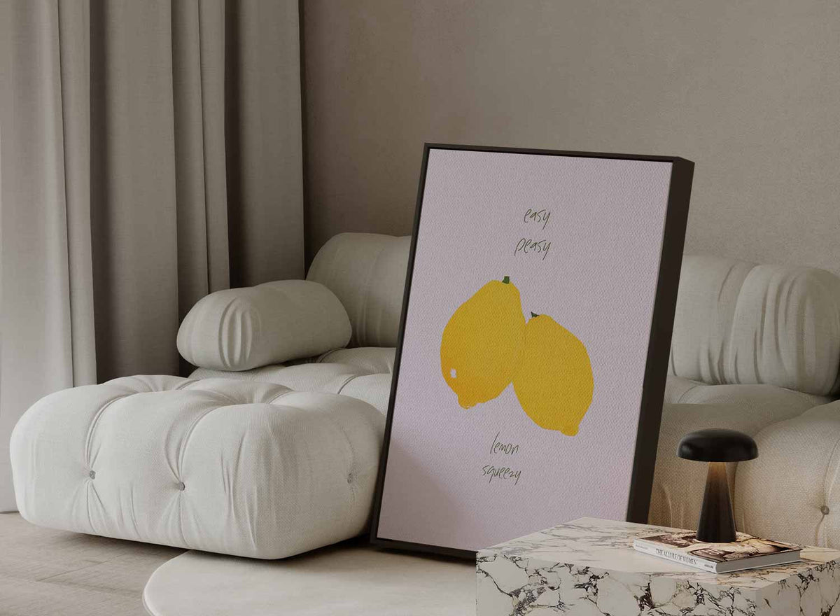 Easy Peasy Lemon Squeezy – portret kunstwerk als wanddecoratie, afbeelding 13