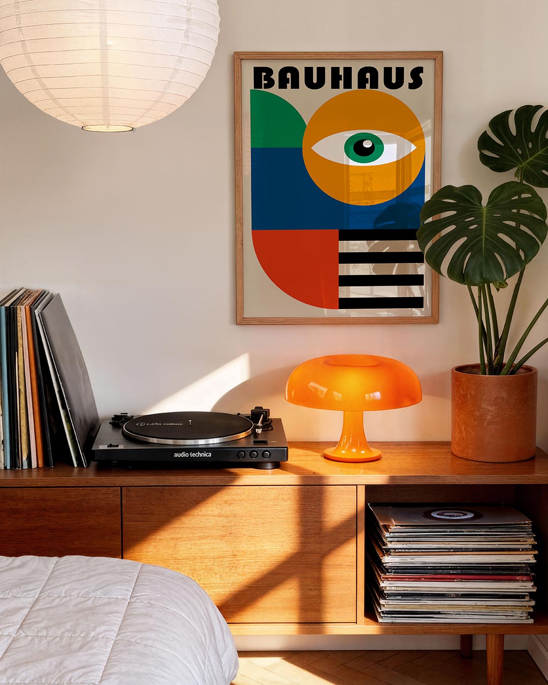 Vorm en kleur – moderne Bauhaus wandkunst als poster