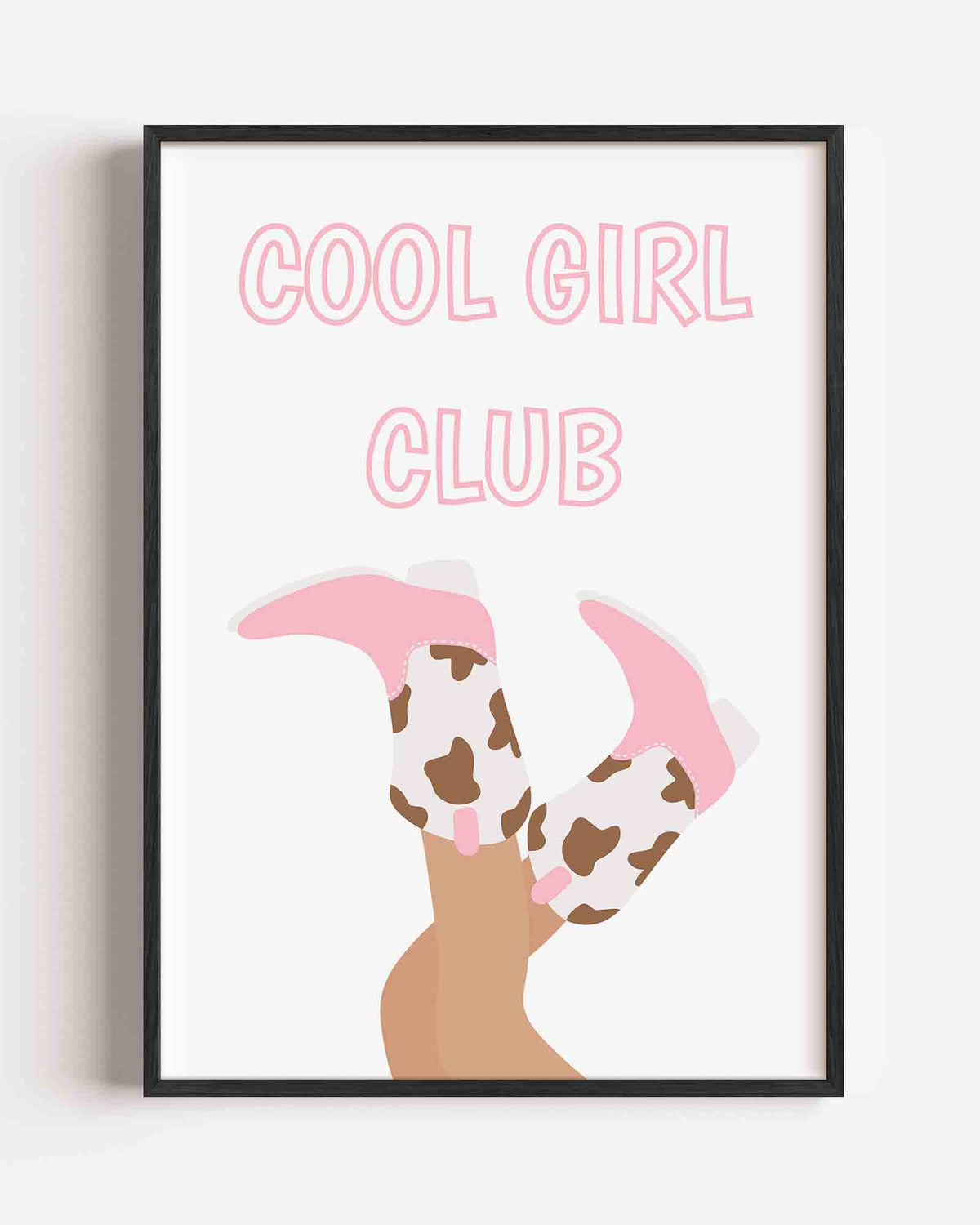 Cool girl club – Pop Art portret poster als wanddecoratie