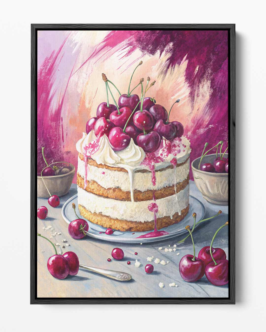 Kersenfeest op Canvas – portret kunstwerk als wanddecoratie