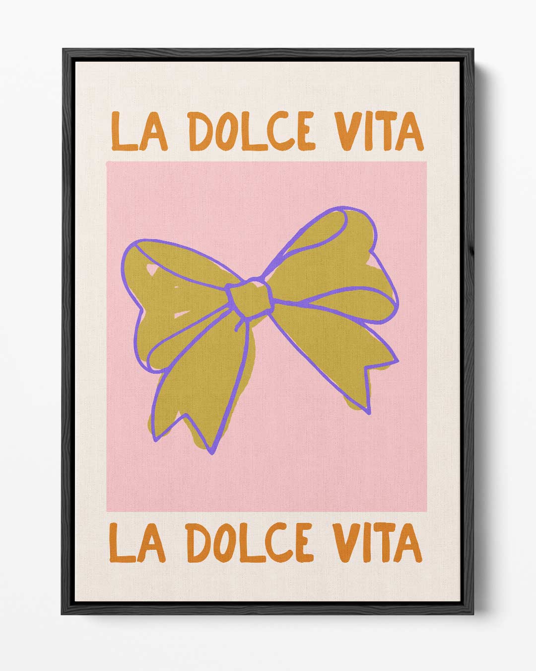 La Dolce Vita – portret kunstwerk als wanddecoratie
