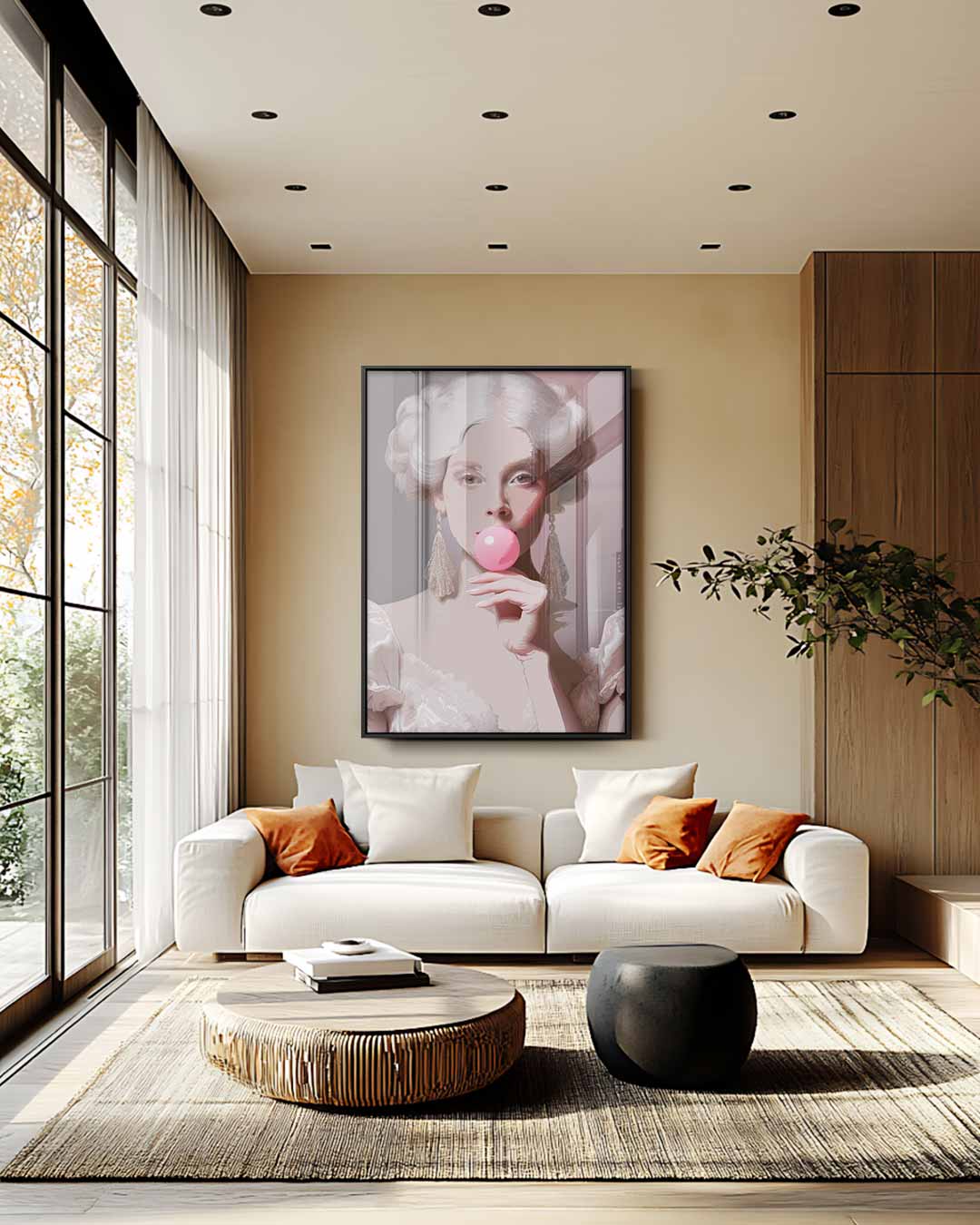 Moderne Marie Antoinette – staand kunstwerk voor modern interieur