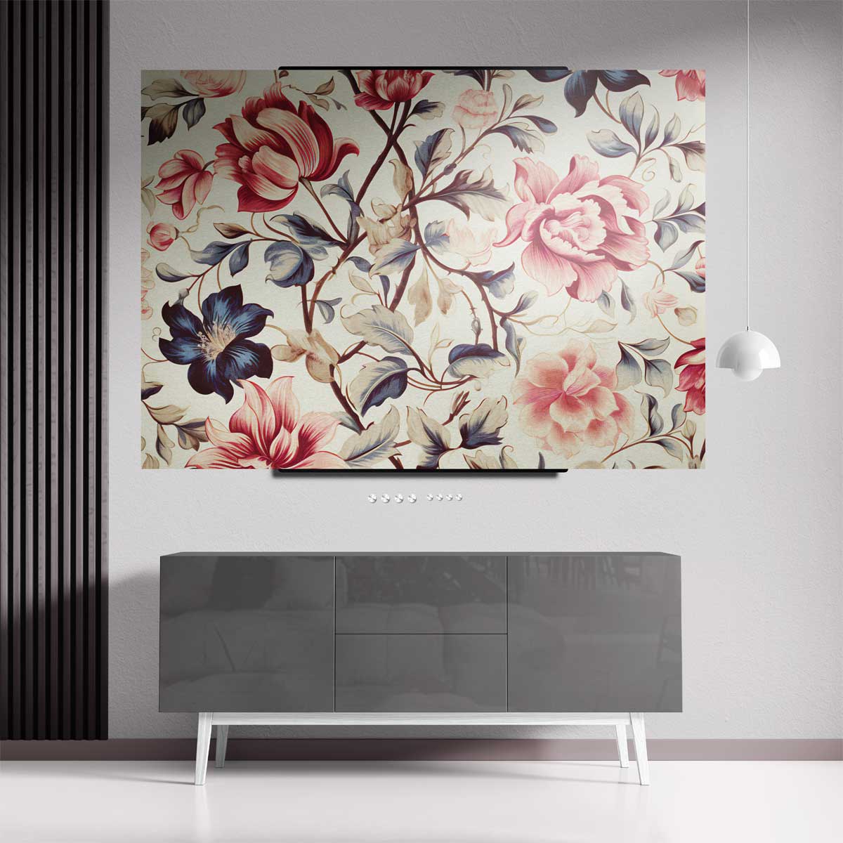 Tijdloze Bloemenpracht – dibond kunstwerk als wanddecoratie
