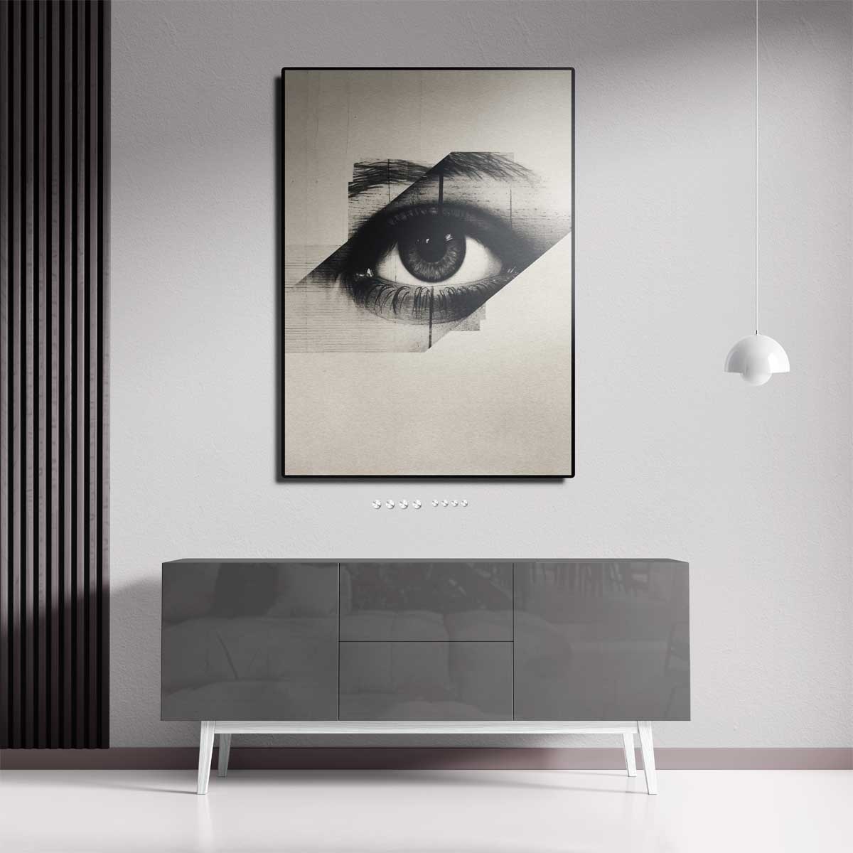 Oog van Mysterie – canvas kunstwerk als wanddecoratie
