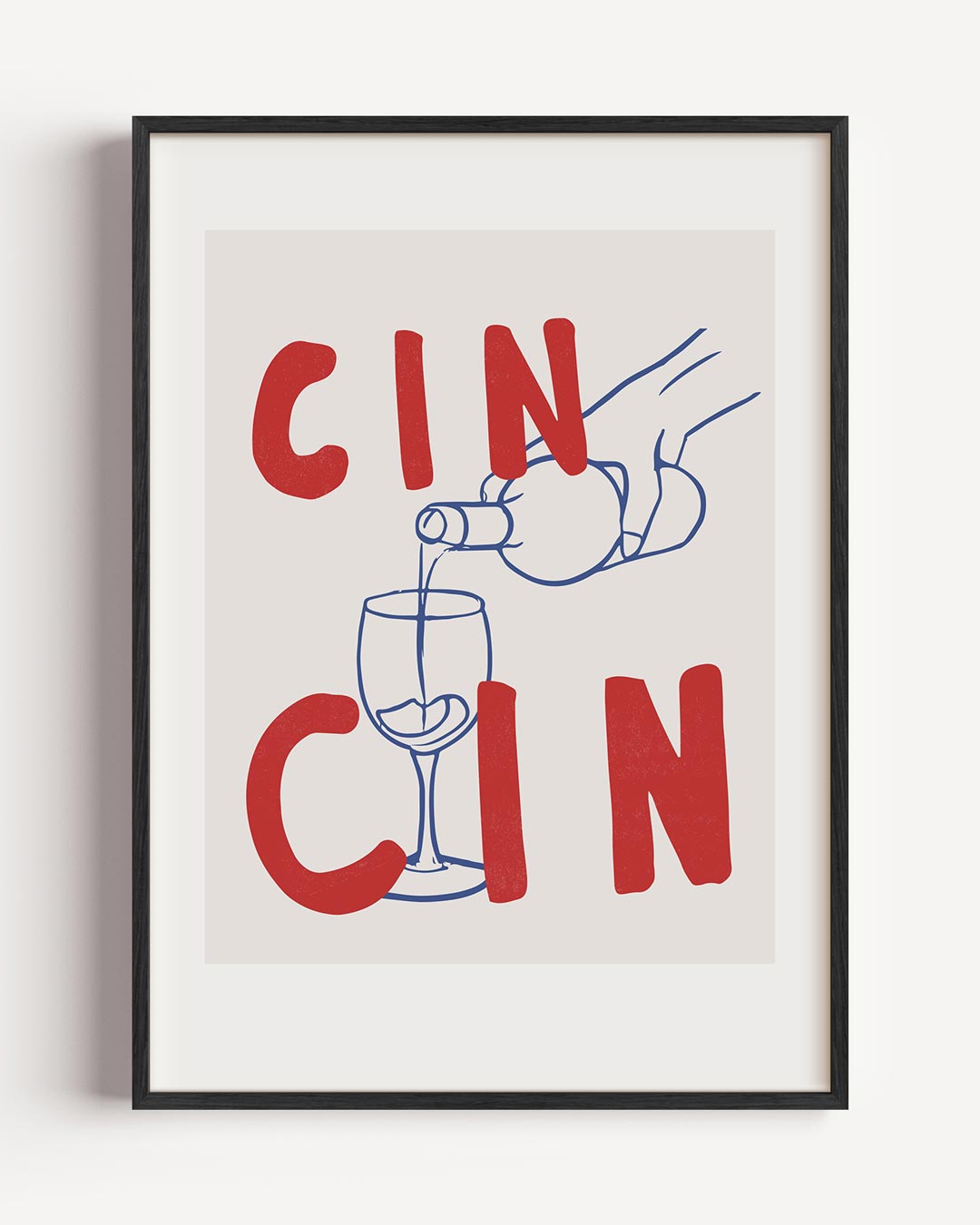 Cin Cin Illustratie – keuken portret poster als wanddecoratie