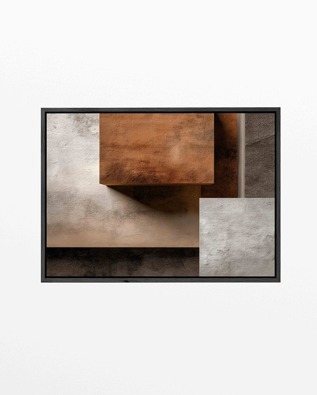 Geometrische vlakken – liggend abstract kunstwerk