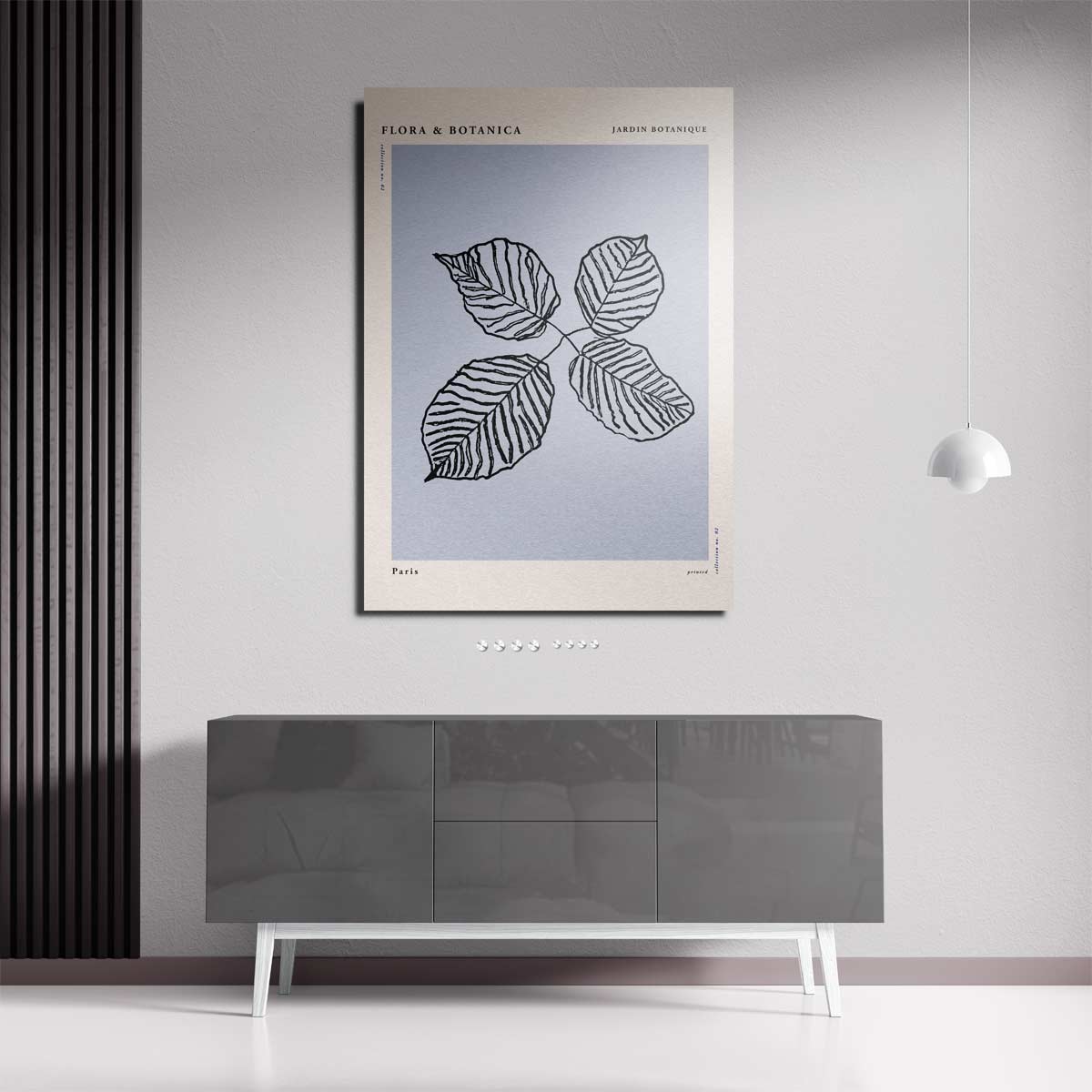 Botanische Bladeren Kunstprint – staande wandkunst voor woonkamer of interieur