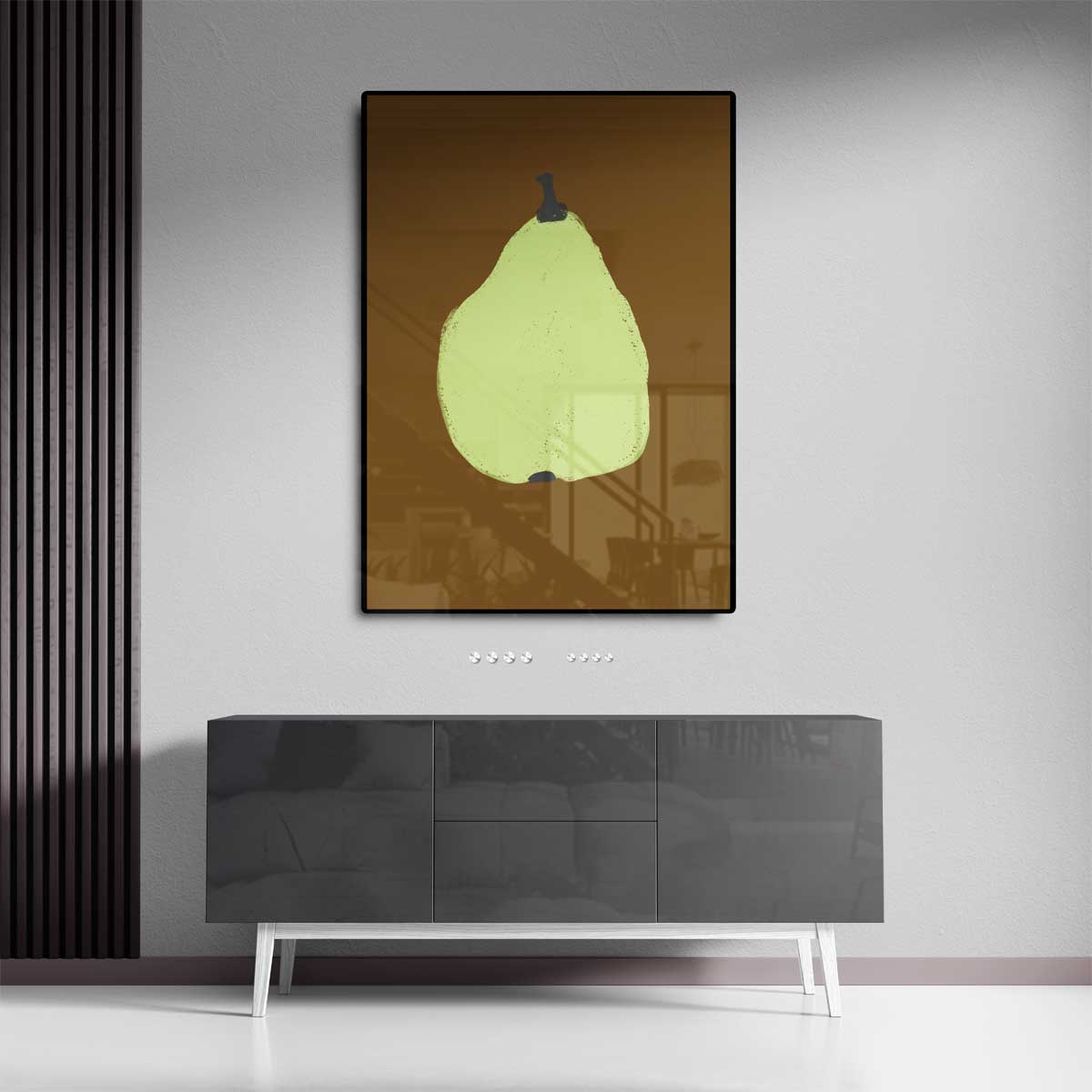 Abstracte Peer Illustratie – dibond kunstwerk als wanddecoratie