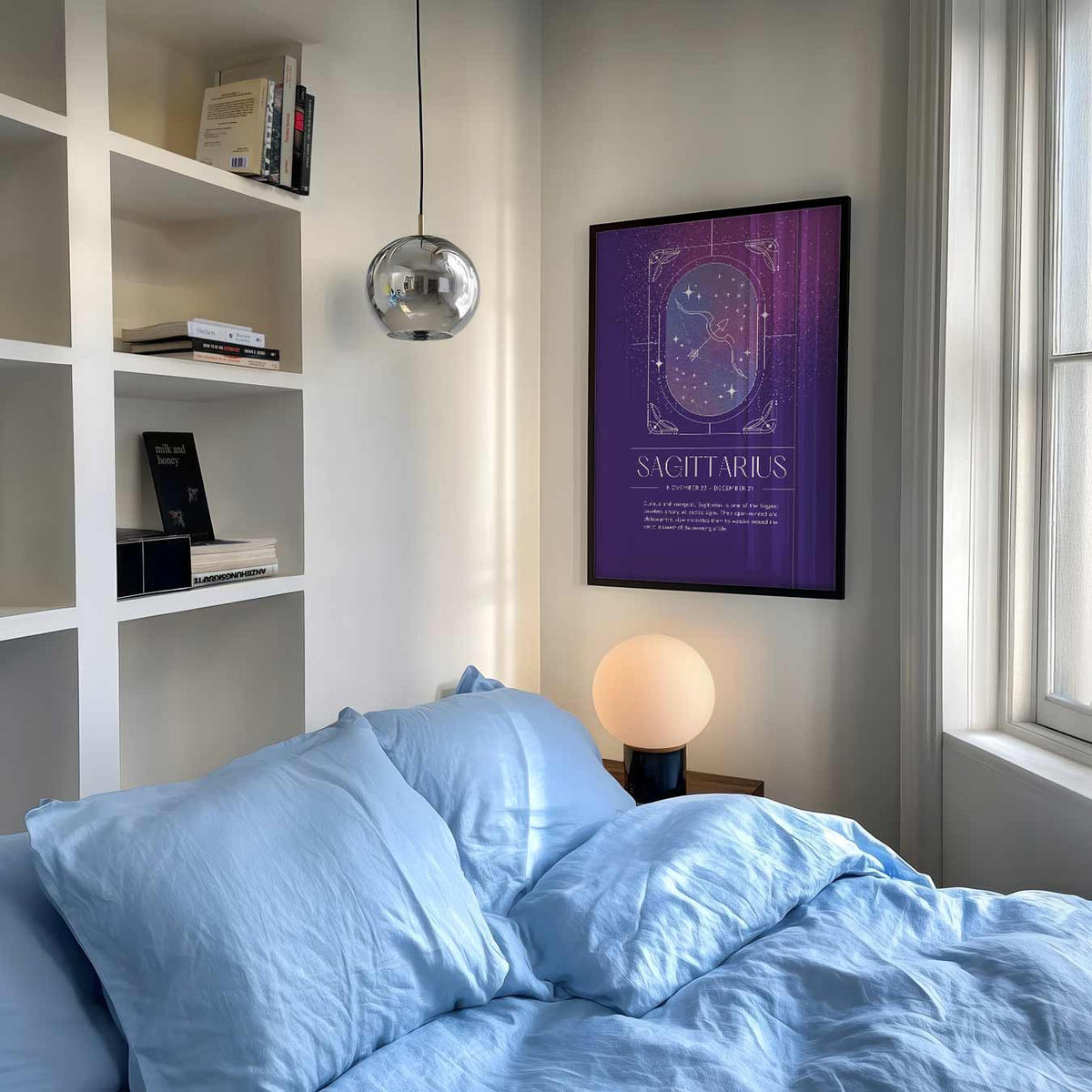 Sagittarius Zodiac – mindful poster als rustige wanddecoratie