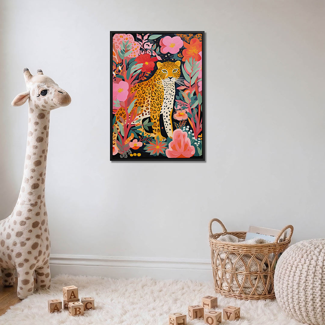 Levendige dierenwereld – moderne staande wandkunst