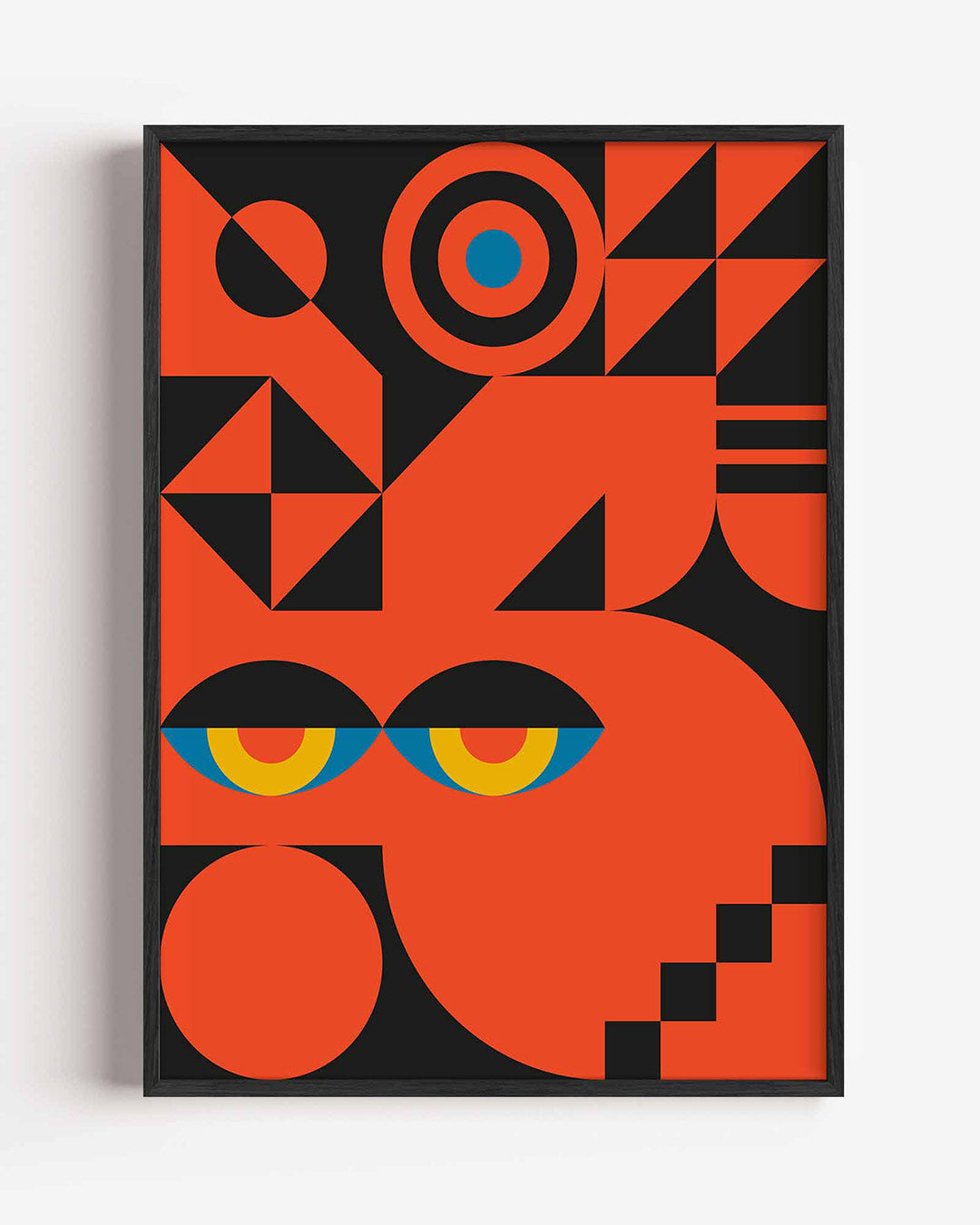 Vormen en vlakken – staande Bauhaus poster als wanddecoratie