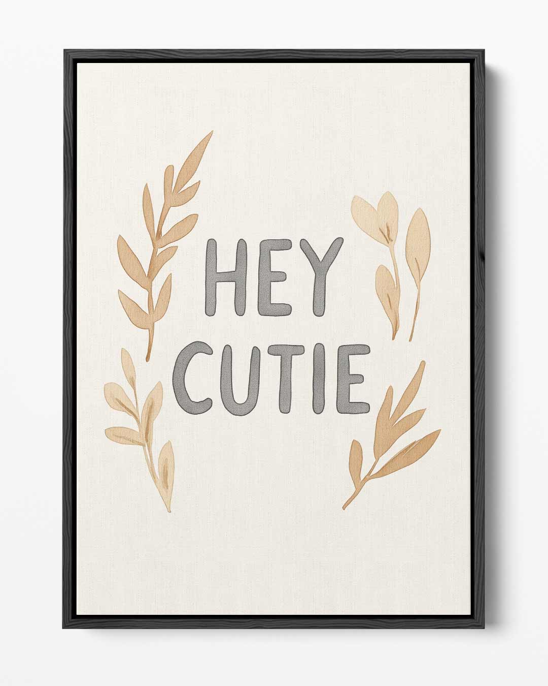 Hey Cutie Wanddecoratie – portret kunstwerk als wanddecoratie