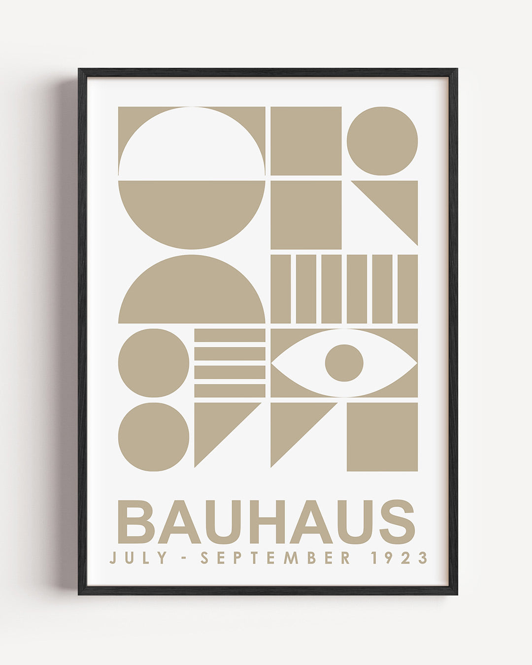Vormen en vlakken – staande Bauhaus poster als wanddecoratie