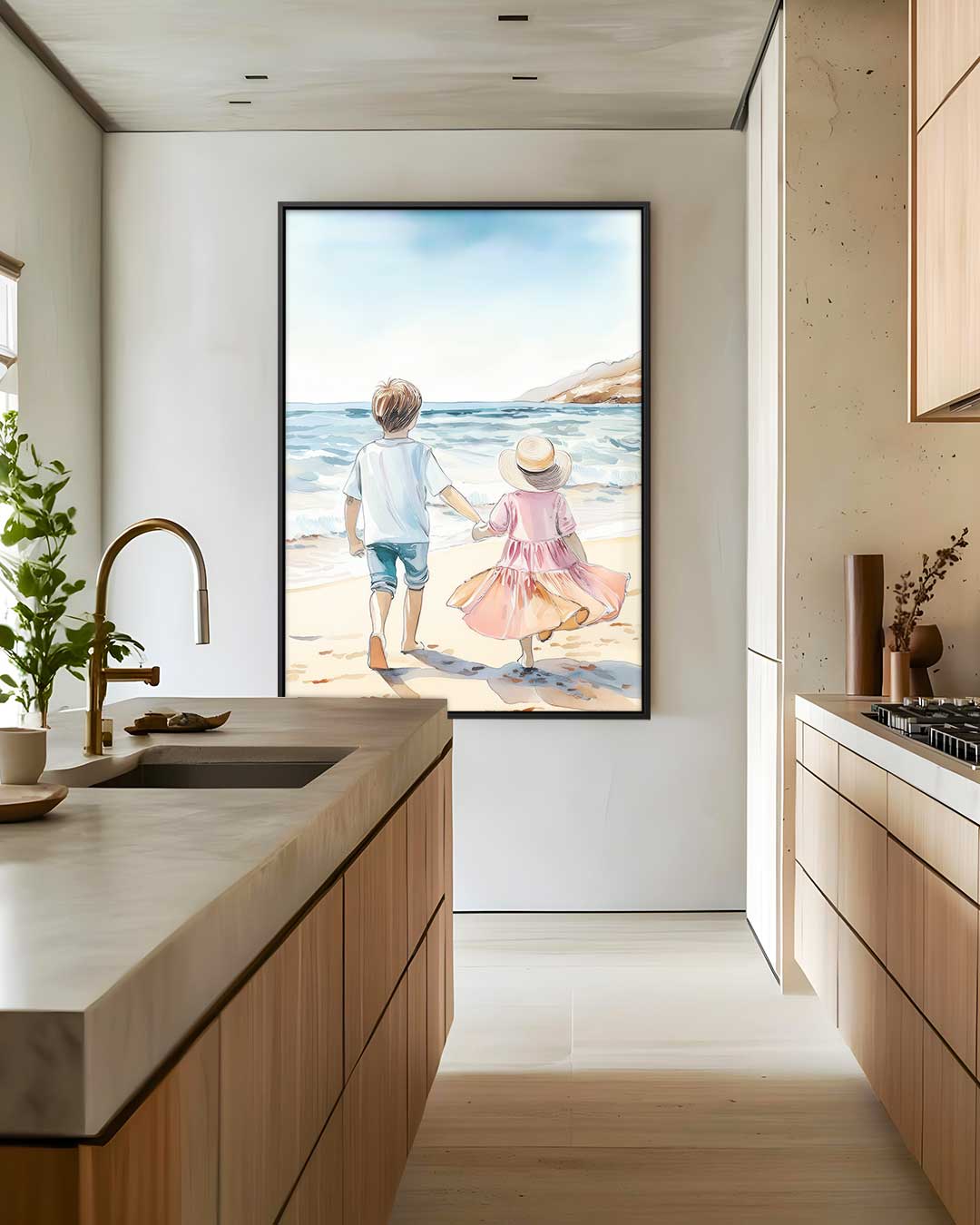 Zonnestraal Avontuur – staand kunstwerk voor modern interieur